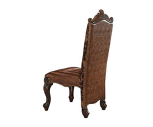 Load image into Gallery viewer, Upholstered Faux Leather Queen Anne Back Dining Side Chairs (Set of 2) - Brown