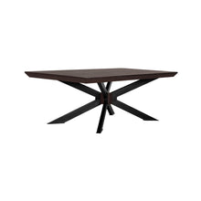 Load image into Gallery viewer, 55" Solid Wood And Metal Coffee Table - Brown And Black