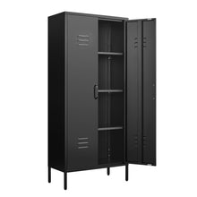 Load image into Gallery viewer, Modern Storage Cabinet With Adjustable Shelves, Magnetic Door Stopper