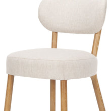 Load image into Gallery viewer, Upholstered Fabric Open Back Dining Side Chair - Beige