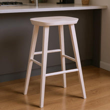 Load image into Gallery viewer, Backless Bar Height Bar Chair - White