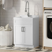 Load image into Gallery viewer, Hennessy - Deluxe Laundry Utility Sink And Cabinet