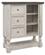Load image into Gallery viewer, Solid Wood Three Drawer Chest - Gray / Ivory