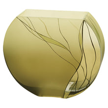 Load image into Gallery viewer, Round Table Vase With Sculptural Details - Green