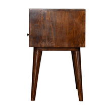 Load image into Gallery viewer, 22" One Drawer Solid Wood Nightstand - Chestnut