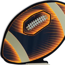 Load image into Gallery viewer, Football Tabletop Sign With LED - Black / Orange / White