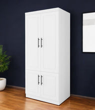 Load image into Gallery viewer, 71" Four Door Combo Dresser - White