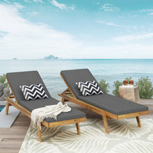 Load image into Gallery viewer, Nebulon - Outdoor Adjustable Chaise Lounge With Water Resistant Cushions (Set of 2)