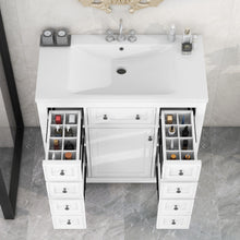 Load image into Gallery viewer, Modern Bathroom Vanity With Sink Combo, 6 Drawers And 1 Cabinet