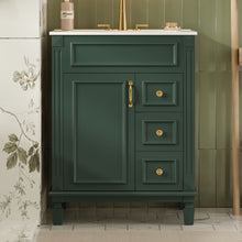 Load image into Gallery viewer, Bathroom Vanity With Sink, Compact Cabinet & 2 Drawers And Adjustable Shelf