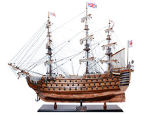 Load image into Gallery viewer, Hand Painted Model Boat (624649) - Dark Brown / Beige