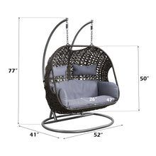 Load image into Gallery viewer, Vasant - Wicker Hanging Chair - Gray
