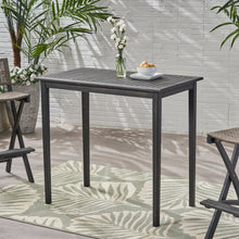 Load image into Gallery viewer, Outdoor Minimalist Acacia Wood Rectangle Bar Table