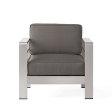 Load image into Gallery viewer, Outdoor Aluminum Club Chair With Cushion - Gray