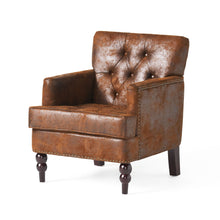 Load image into Gallery viewer, Vitality - Club Chair With Button Tufted Diamond Stitching And Turned Legs