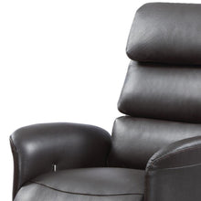 Load image into Gallery viewer, Tufted Genuine Leather Power Swivel Recliner (730550) - Brown