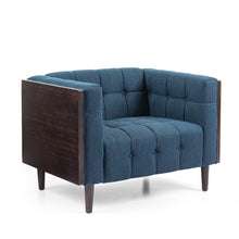 Load image into Gallery viewer, Contemporary Club Chair With Button Tufted Waffle Stitch