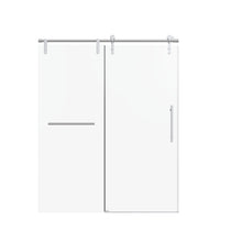 Load image into Gallery viewer, Frameless Single Sliding Shower Doors With Towel Rail & Handle
