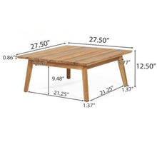 Load image into Gallery viewer, Crowne - Modern Coffee Table With Slat Design - Teak