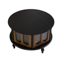 Load image into Gallery viewer, Round 3 Door Storage Coffee Table For Living Room