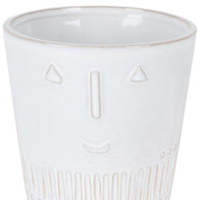 Load image into Gallery viewer, Porcelain Abstract Face Pot Planters (Set of 2) - White