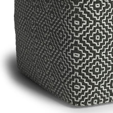Load image into Gallery viewer, Briella - Square Woven Outdoor / Indoor Pouf - Gray / White