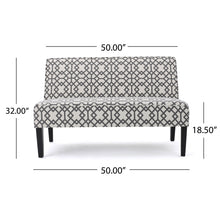 Load image into Gallery viewer, Contemporary Loveseat With Upholstered Fabric And Birch Wood Legs - Gray
