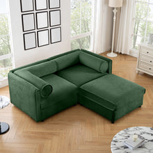 Load image into Gallery viewer, Contemporary Elegant Sofa With Storage And Ottoman