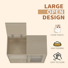 Load image into Gallery viewer, 4 Tier Hamster Cage With Acrylic Windows And Storage Cabinet