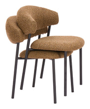 Load image into Gallery viewer, Fabric Open Back Dining Side Chairs (Set of 2) - Brown / Black