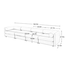 Load image into Gallery viewer, Stylish Sofa With Storage Seat And Cylindrical Backrest