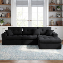 Load image into Gallery viewer, Corner Chaise L-Shaped Sectional Sofa Bed