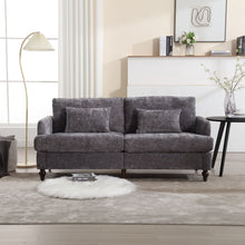 Load image into Gallery viewer, Mid Century Modern Fabric Loveseat Sofa, 2 Seat Upholstered Couch