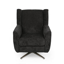 Load image into Gallery viewer, Contemporary Swivel Chair With Wingback Design - Black