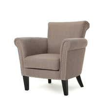 Load image into Gallery viewer, Elegant Club Chair With Nailhead Trim And Birch Wood Legs