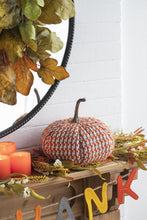 Load image into Gallery viewer, Pumpkin Ornament Decor For Holiday Harvest Festival Fall Festival & Thanksgiving (Set of 2) - Orange Multi