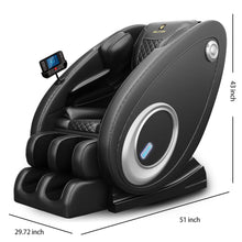 Load image into Gallery viewer, Massage Chair Recliner, Zero Gravity With Full Body Air Pressure - Black
