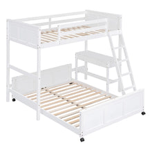 Load image into Gallery viewer, Full Over Full Bunk Bed With Desk