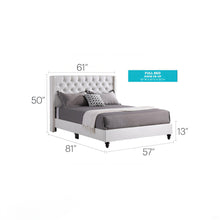 Load image into Gallery viewer, Upholstered Nailhead Trim Chic Bed