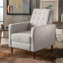 Load image into Gallery viewer, Upholstered Fabric Recliner With Button Tufted (Set of 2) - Light Gray