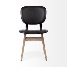 Load image into Gallery viewer, Upholstered Faux leather Open Back Side Chairs (Set of 2) - Brown / Black