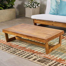 Load image into Gallery viewer, Outdoor Coffee Table With Slat Paneling - Teak