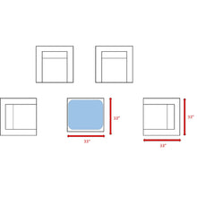 Load image into Gallery viewer, Outdoor Patio Chair Set For Patio With Foam Cushions