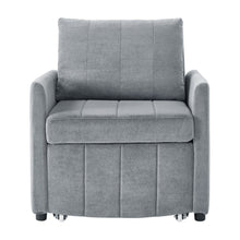 Load image into Gallery viewer, Upholstered Convertible Sleeper Sofa With 5 Position Backrest, Side Pockets, Storage