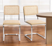 Load image into Gallery viewer, Steel Open Back Dining Side Chairs (Set of 2) - Natural