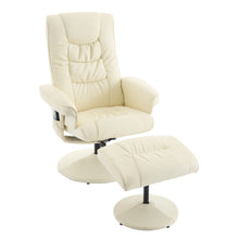Load image into Gallery viewer, Recliner Chair With Ottoman, 360° Swivel Massage Lounge Chair With 5-Point Vibration & Heated Seat