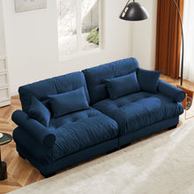 Load image into Gallery viewer, Modern Oversize Sofa With Cloud Like Comfort, Featuring Waist And Throw Pillows