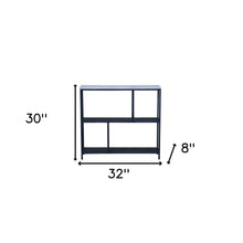 Load image into Gallery viewer, Three Tier Geometric Bookcase - Black / White