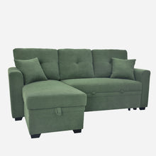 Load image into Gallery viewer, Sleeper Sectional With Pull Out Bed, Reversible Chaise