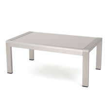 Load image into Gallery viewer, Outdoor Coffee Table Aluminum And Glass